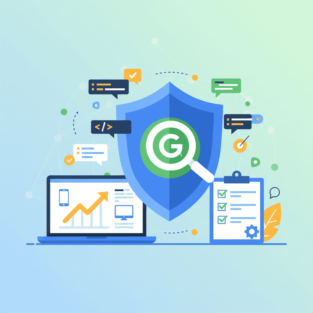 Checklist of key areas to review in Google Search Console to prepare your website for a core update.